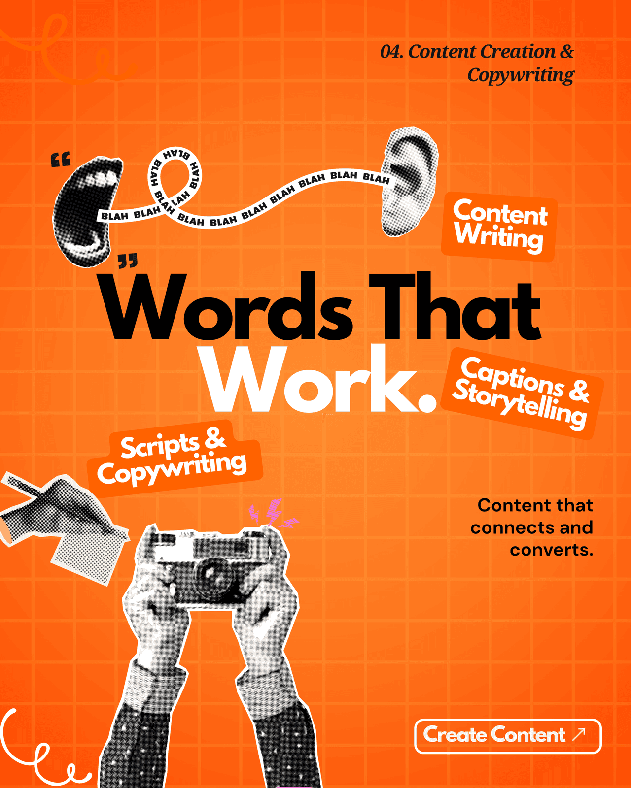 Content Creation & Copywriting service banner